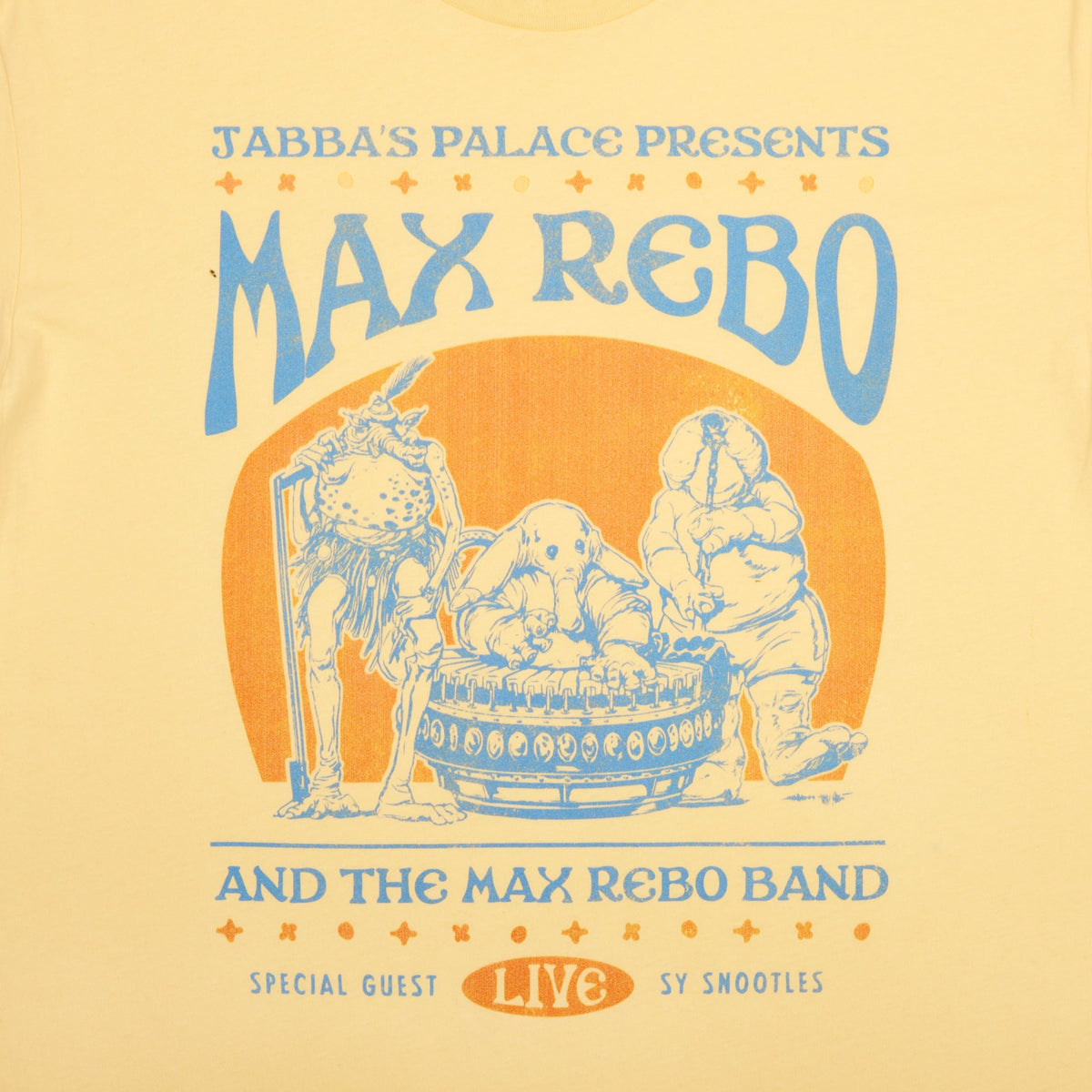 Star Wars Max Rebo Band Yellow Tee | Official Apparel 