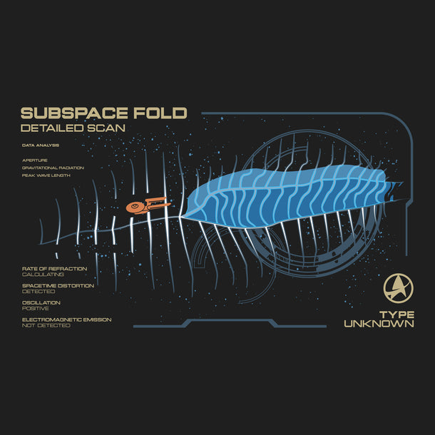 Subspace Fold Scan Screen Black Tee