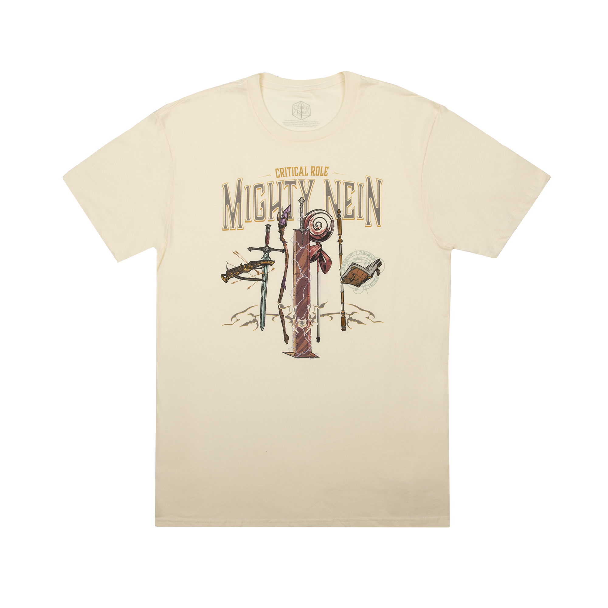 Mighty Nein Weapons Natural Tee