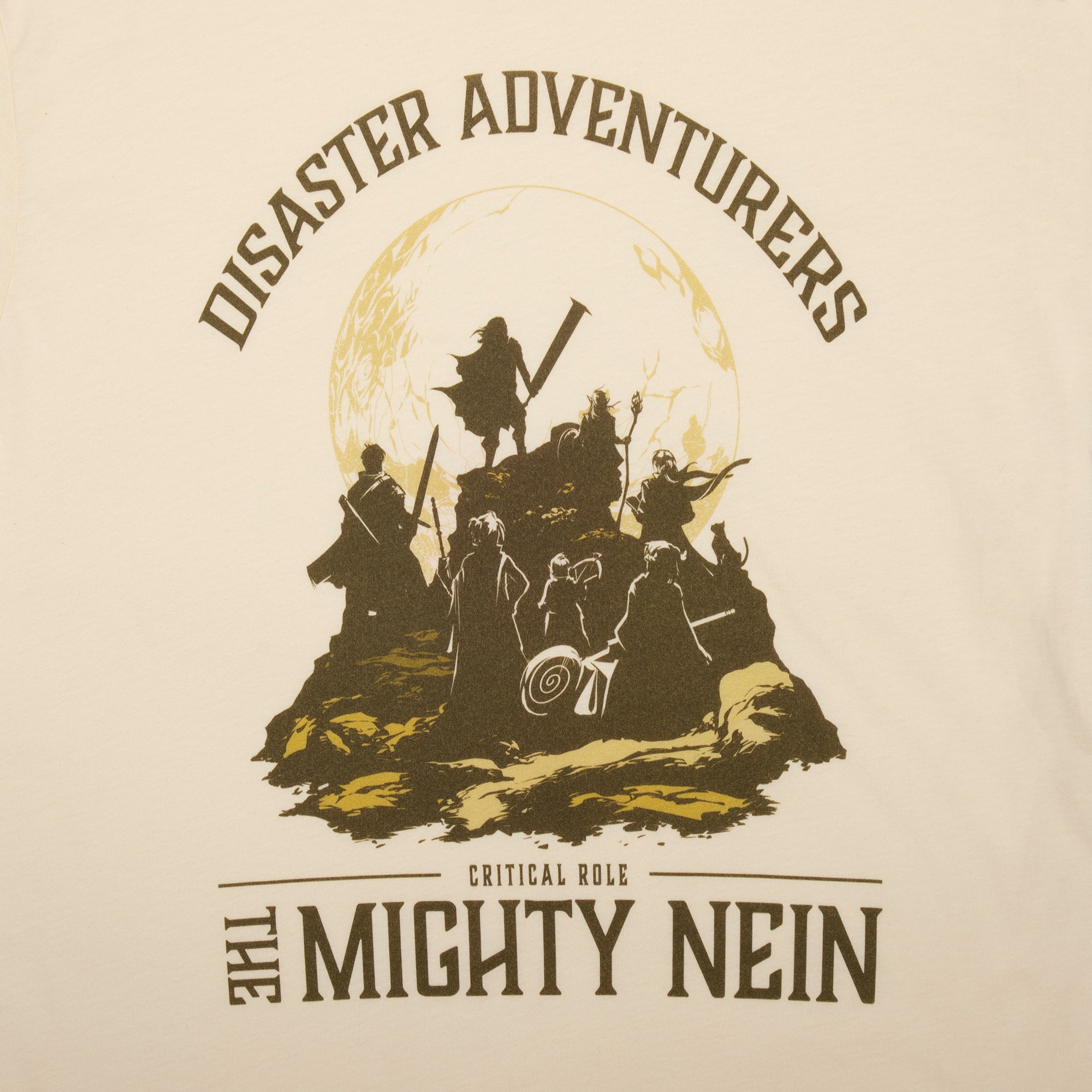 Mighty Nein Disaster Adventurers Natural Tee