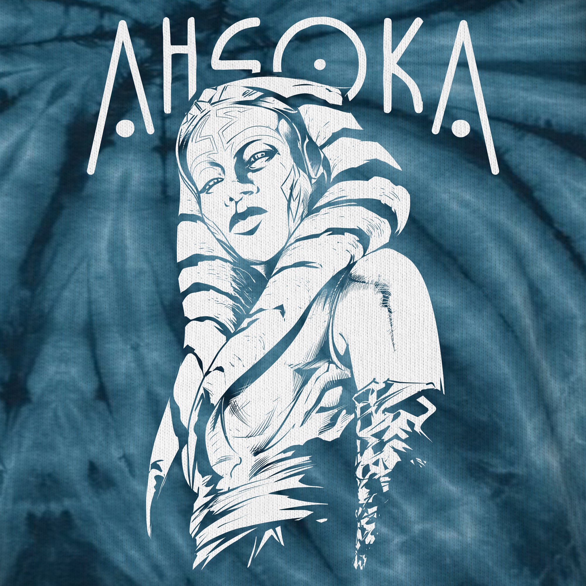 Ahsoka Series Ahsoka Navy Tie Dye Tee