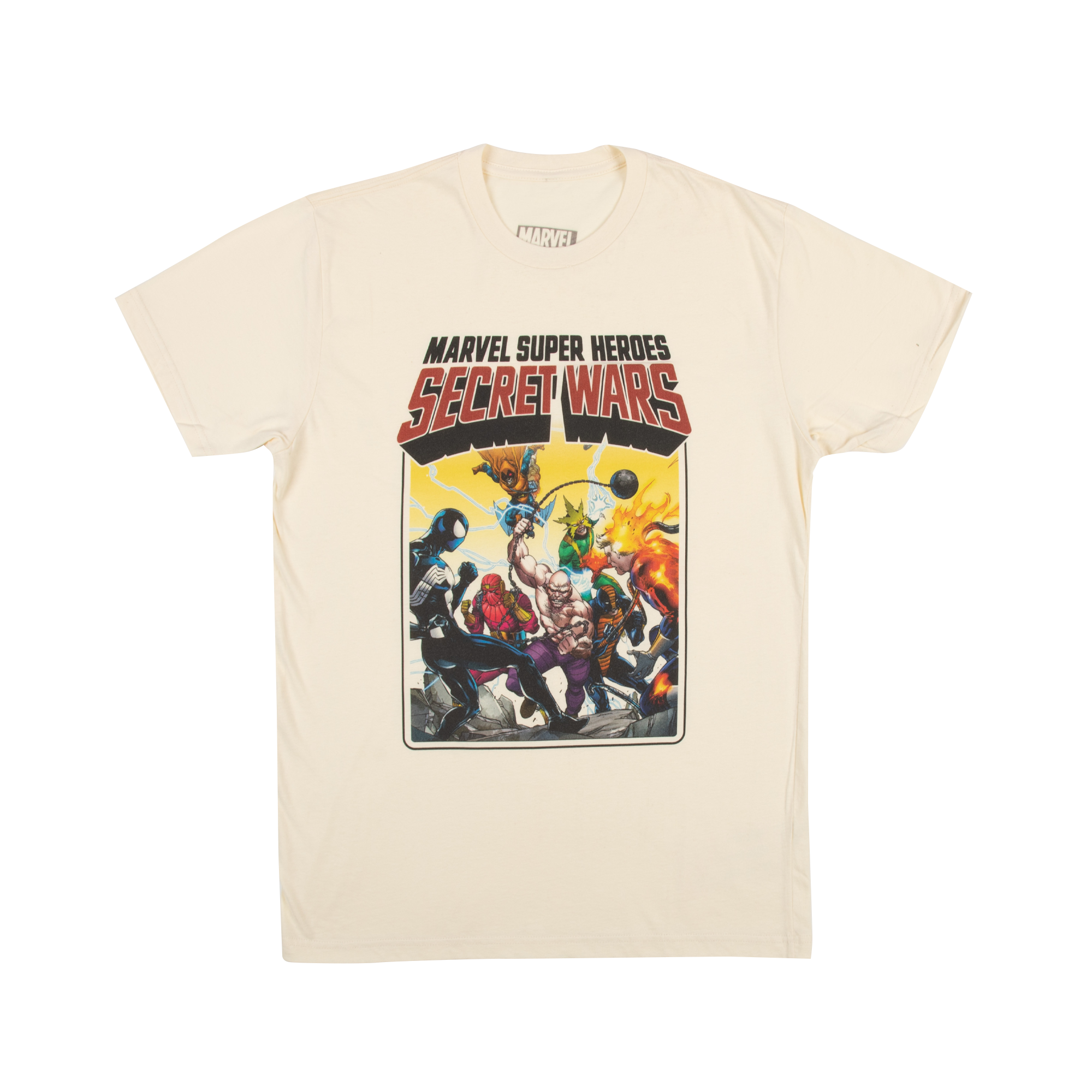 Secret Wars Spider-Man vs Super Villains Natural Tee