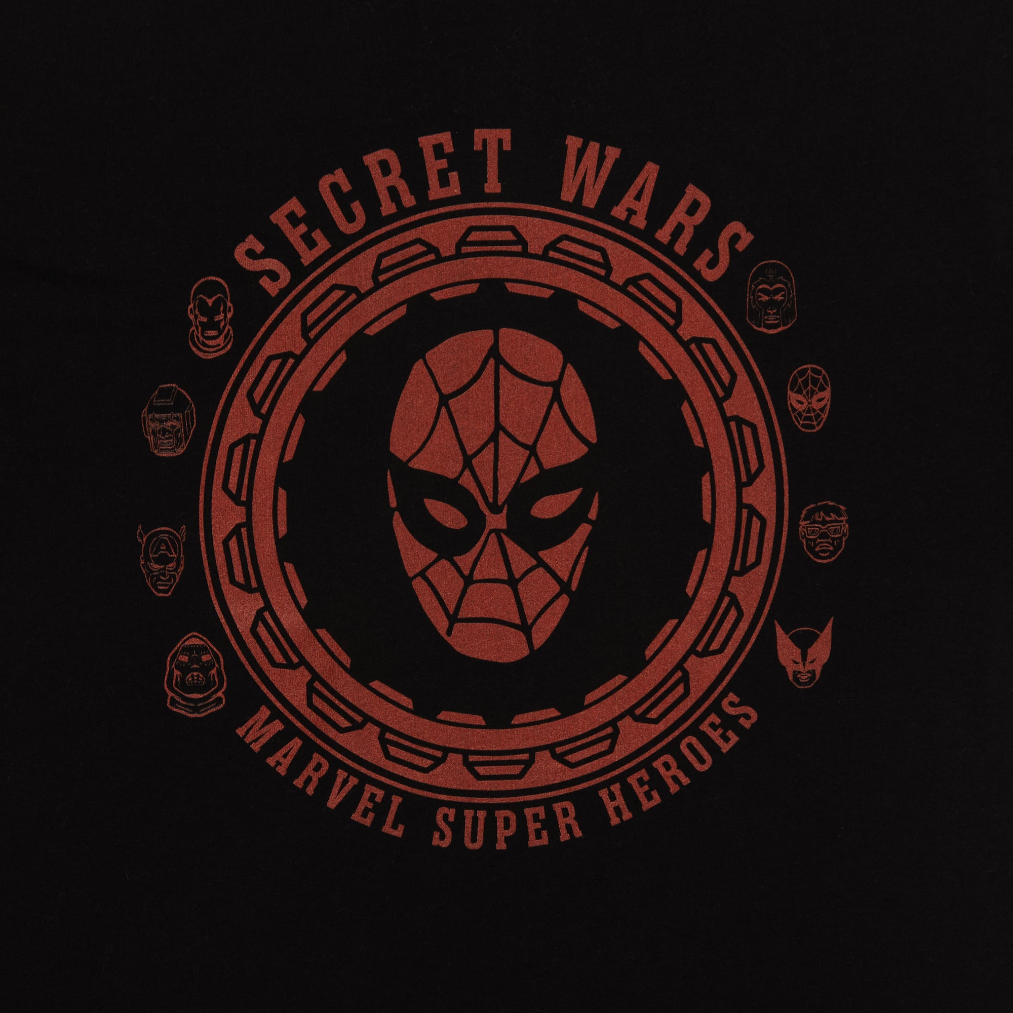 Secret Wars Spider-Man Shield Black Tee