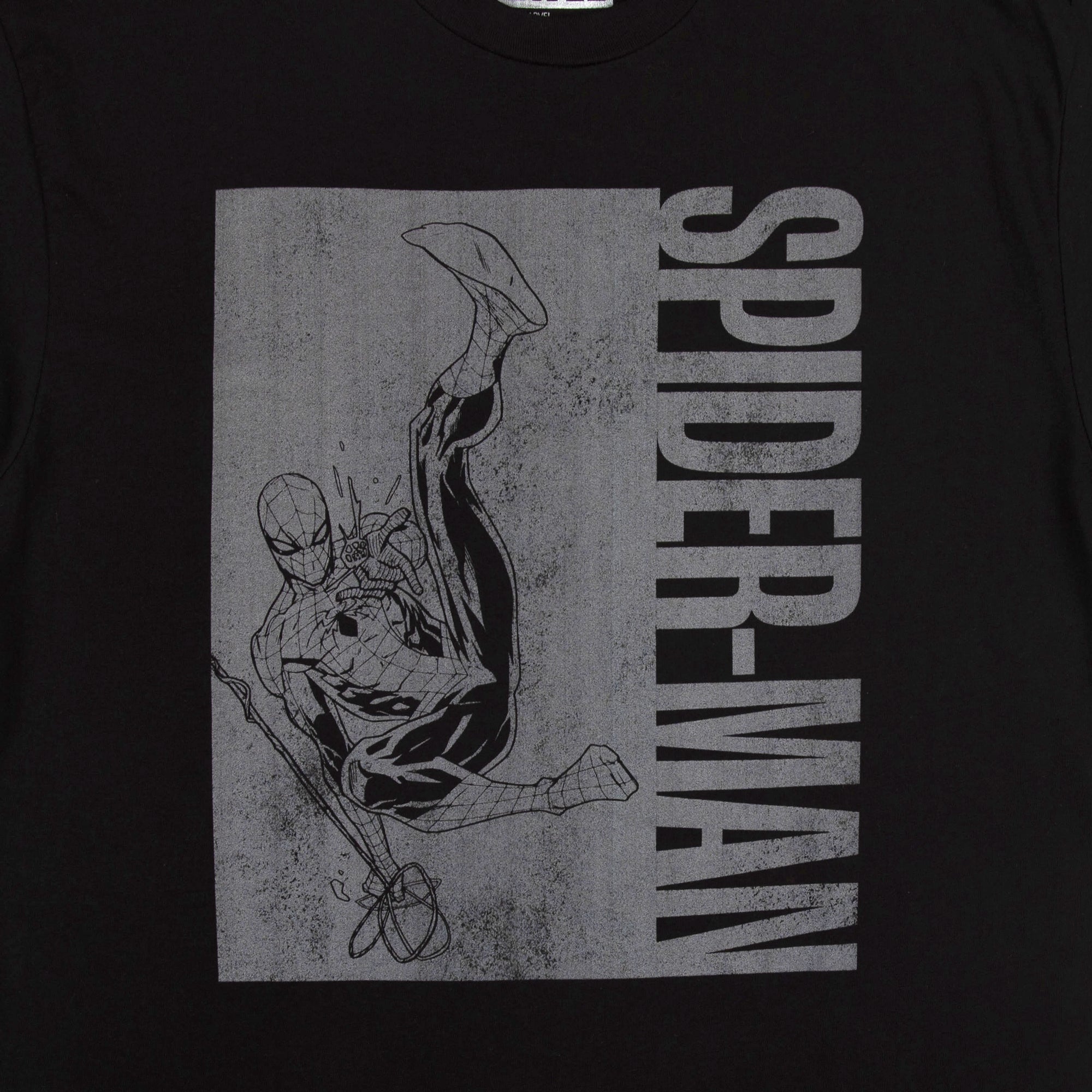 Spider-Man Web Slinging Black Tee