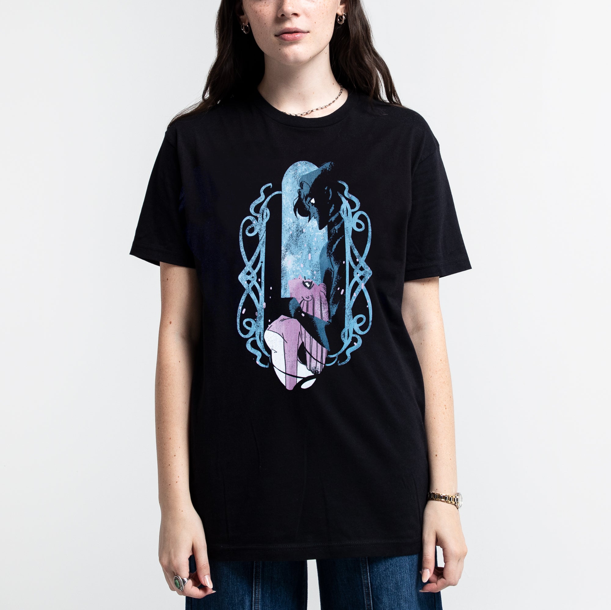 Hades & Persephone Gaze Black Tee