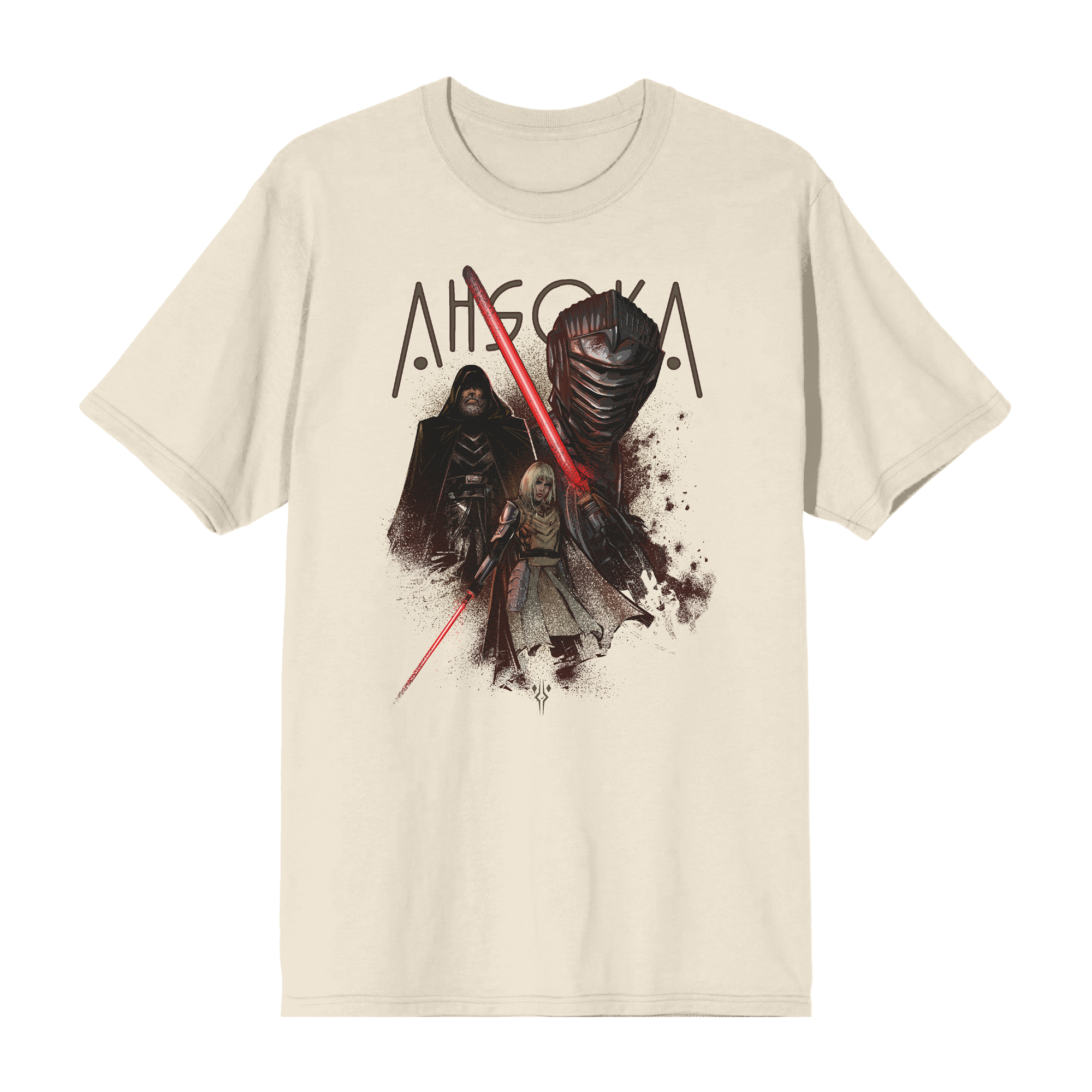 Ahsoka Sith Trio Full Color Print on Natural Tee