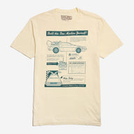 Back to the Future Time Machine Blueprints Tee