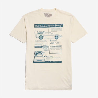 Time Machine Blueprints Classic Comfort Tee - Heroes & Villains-Back to the Future-T-Shirt