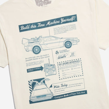 Time Machine Blueprints Classic Comfort Tee - Heroes & Villains-Back to the Future-T-Shirt