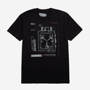 Back to the Future Flux Capacitor Schematic Tee