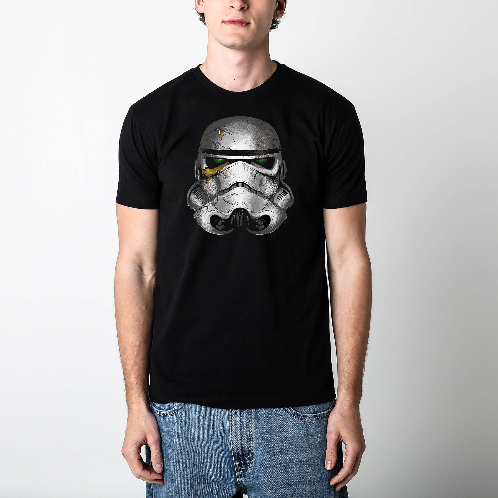 Ahsoka Night Trooper Helmet Black Tee