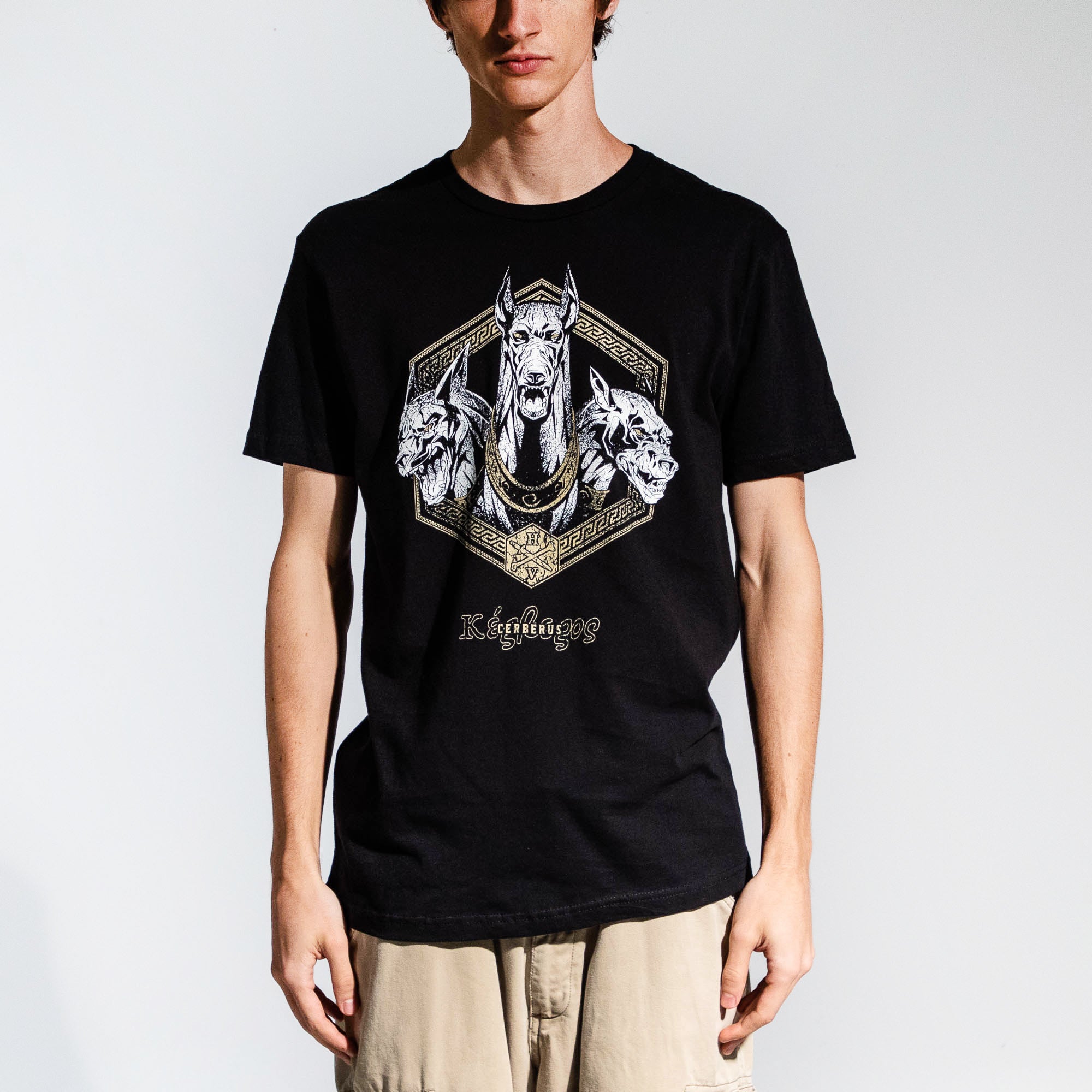 Cerberus Heads Black Tee