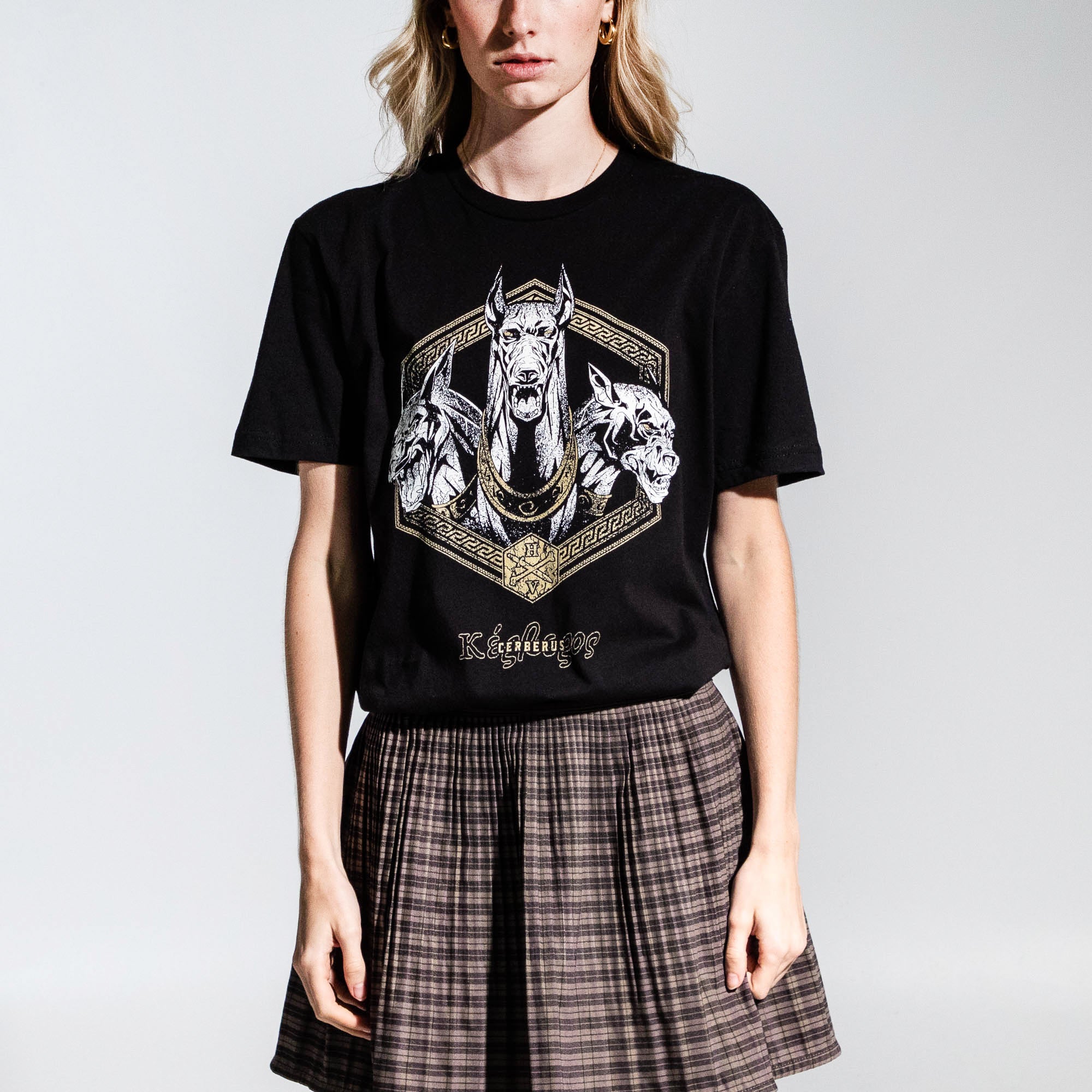 Cerberus Heads Black Tee