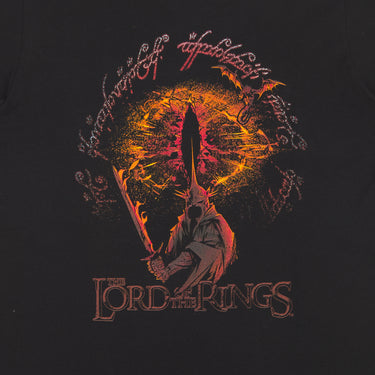 T-shirt noir métallisé Roi Sorcier et Œil de Sauron