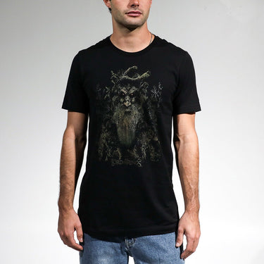 TreeBeard Metal Black Tee - Heroes & Villains-The Lord Of The Rings-T-Shirt