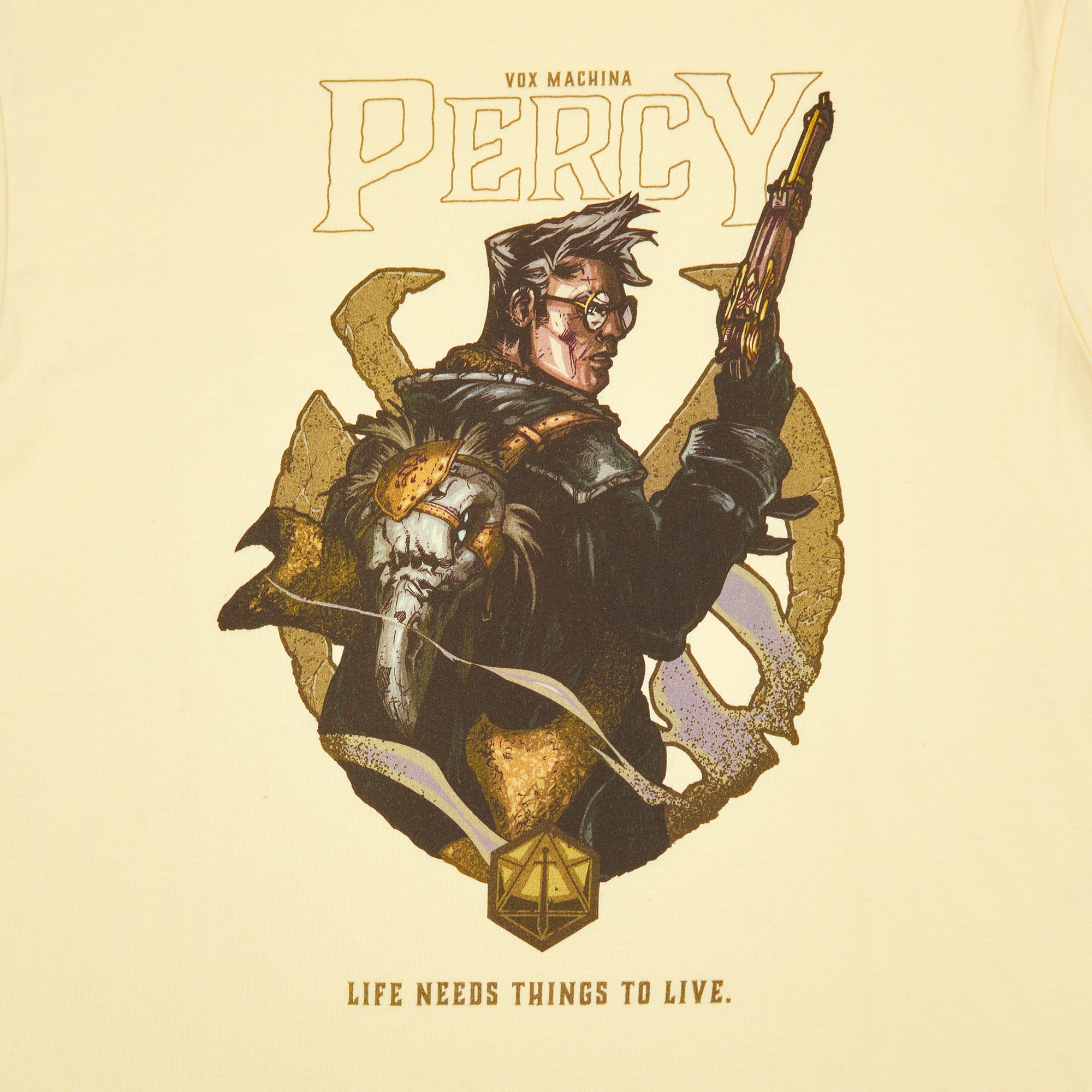 Vox Machina Percy Natural Tee