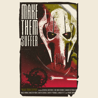 T-shirt naturel Grindhouse « Général Grievous, faites-les souffrir »