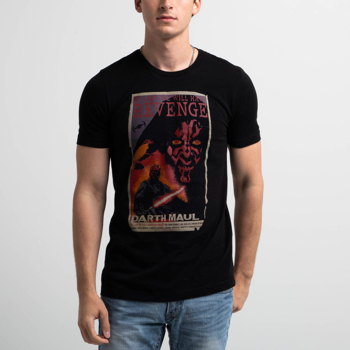 Star Wars Darth Maul Grindhouse Poster Black Tee | Official 