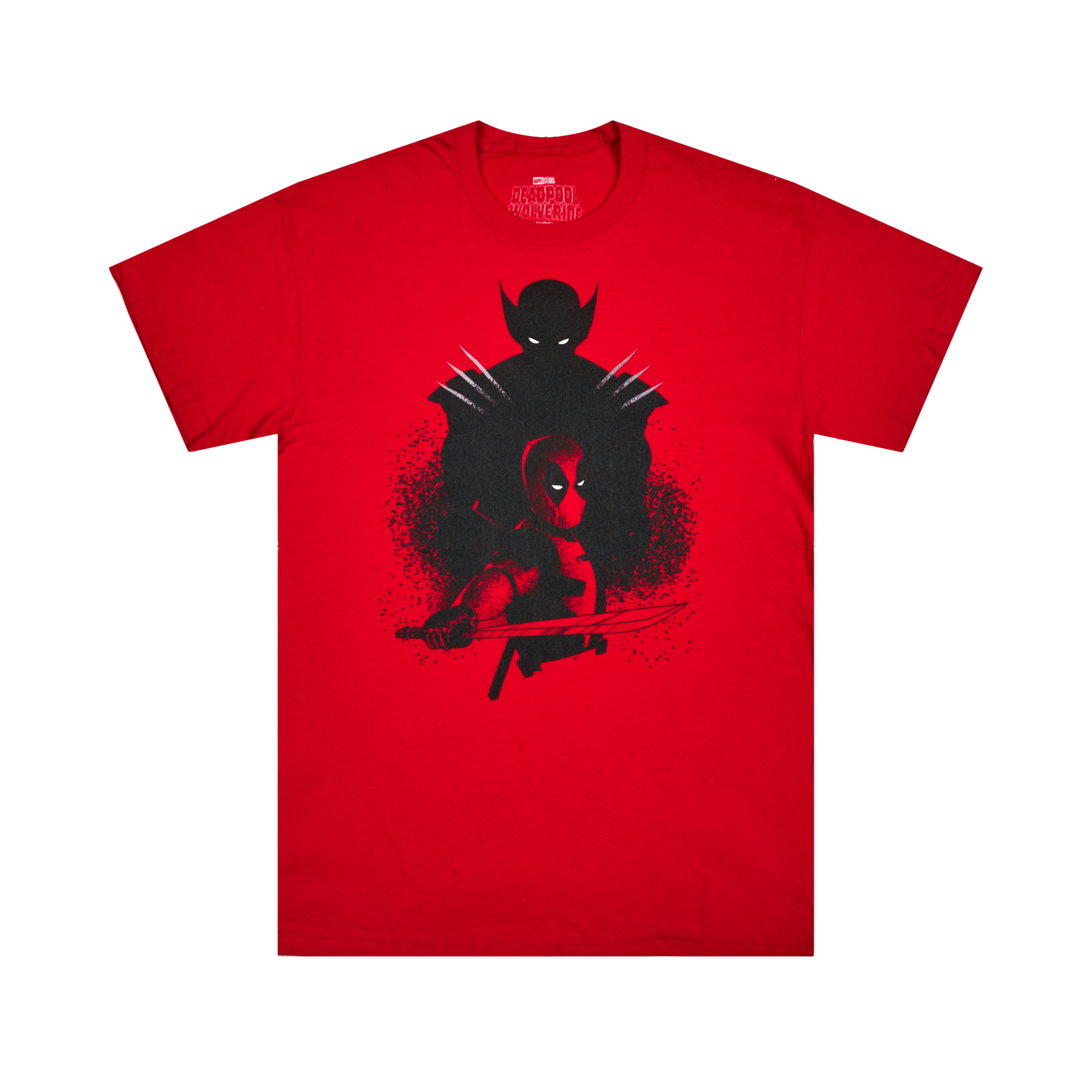 Deadpool & Wolverine Movie Silhouette Red Tee