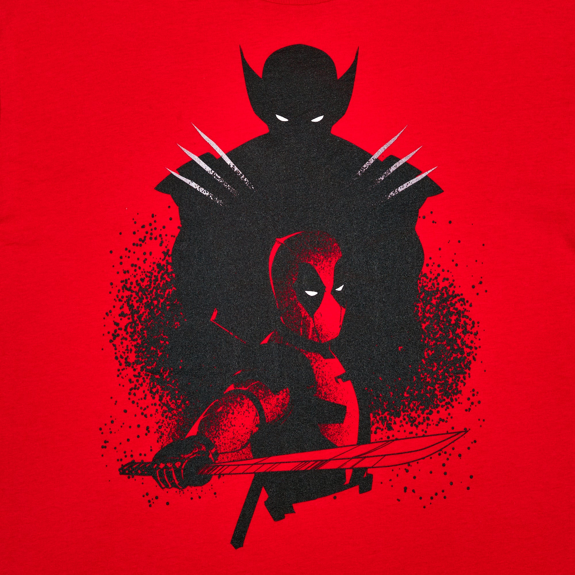 Deadpool & Wolverine Movie Silhouette Red Tee