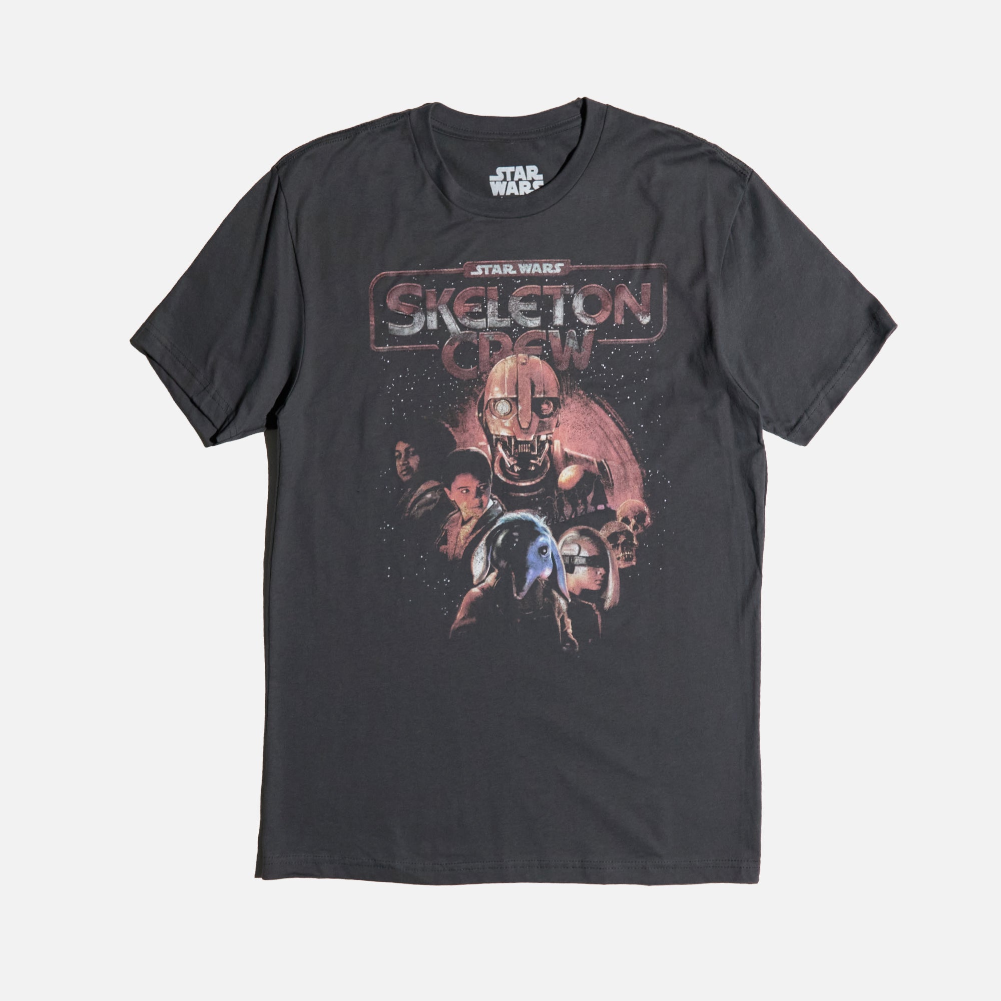 Skeleton Crew Poster Charcoal Tee