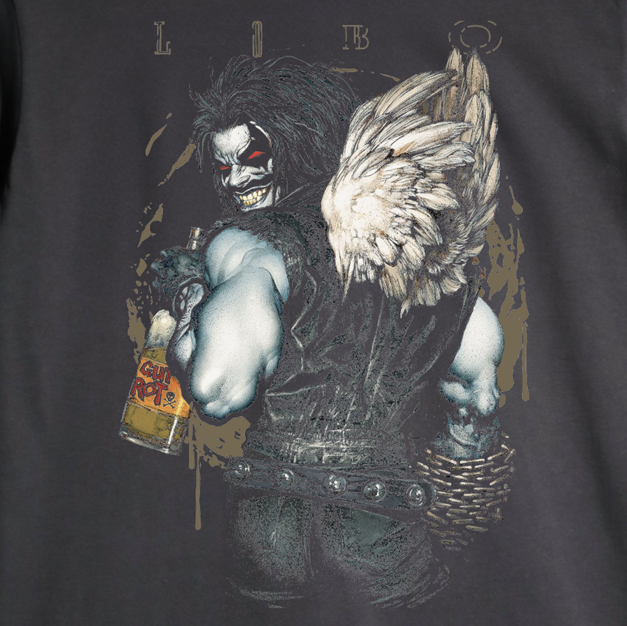 Lobo With Wings Brown Tee