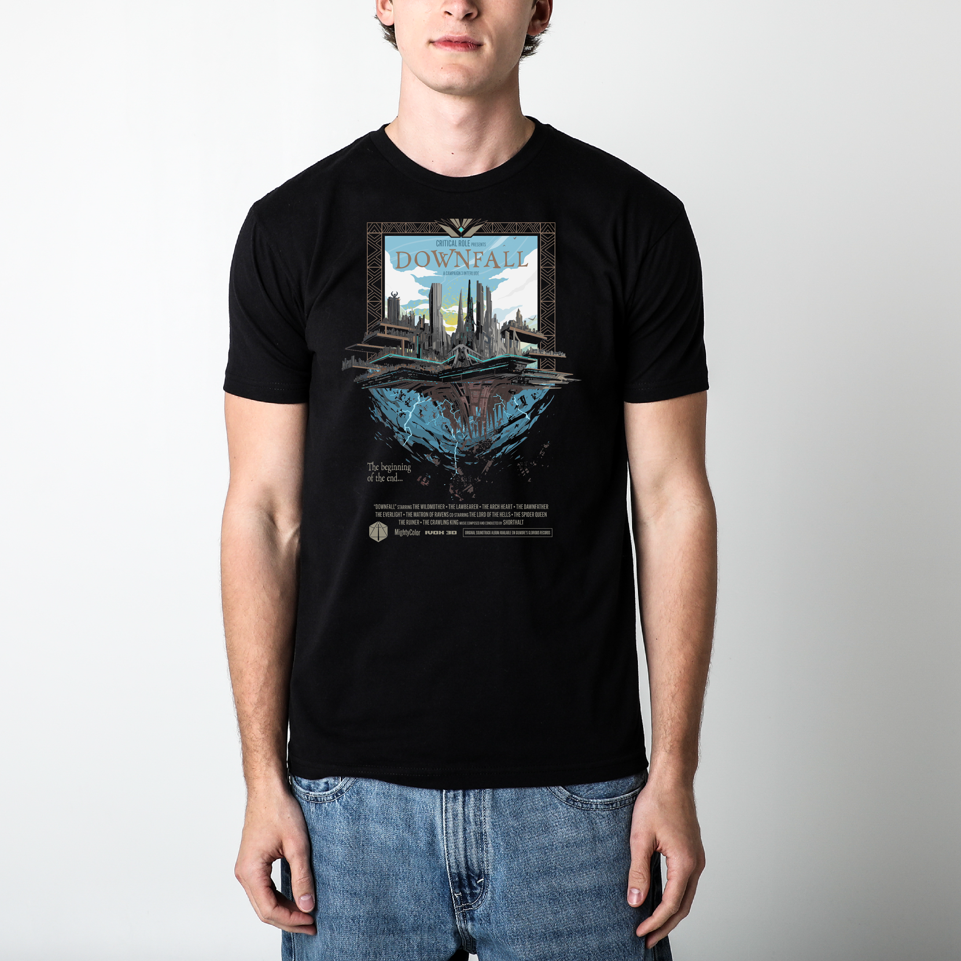 Downfall Poster Charcoal Tee