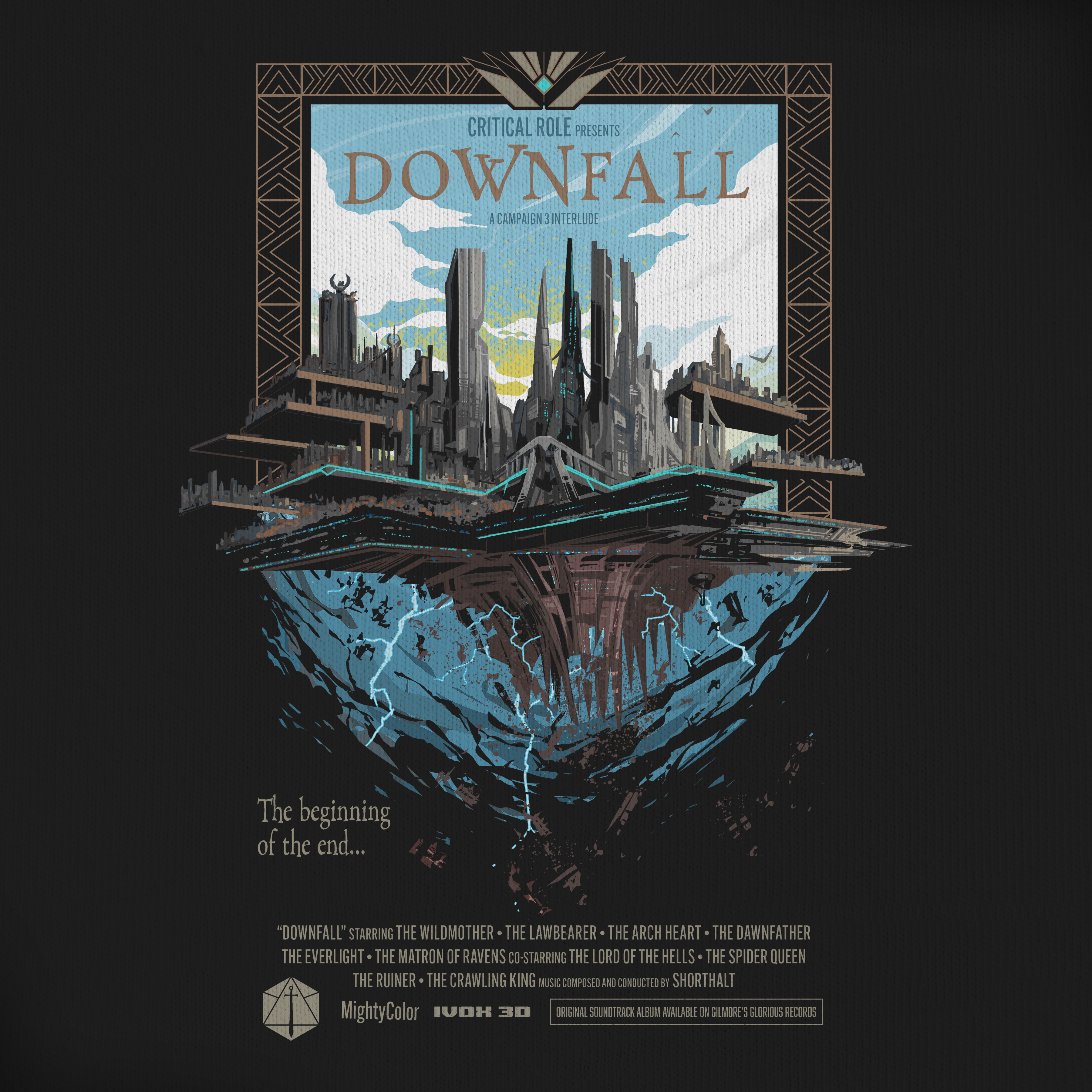 Downfall Poster Charcoal Tee