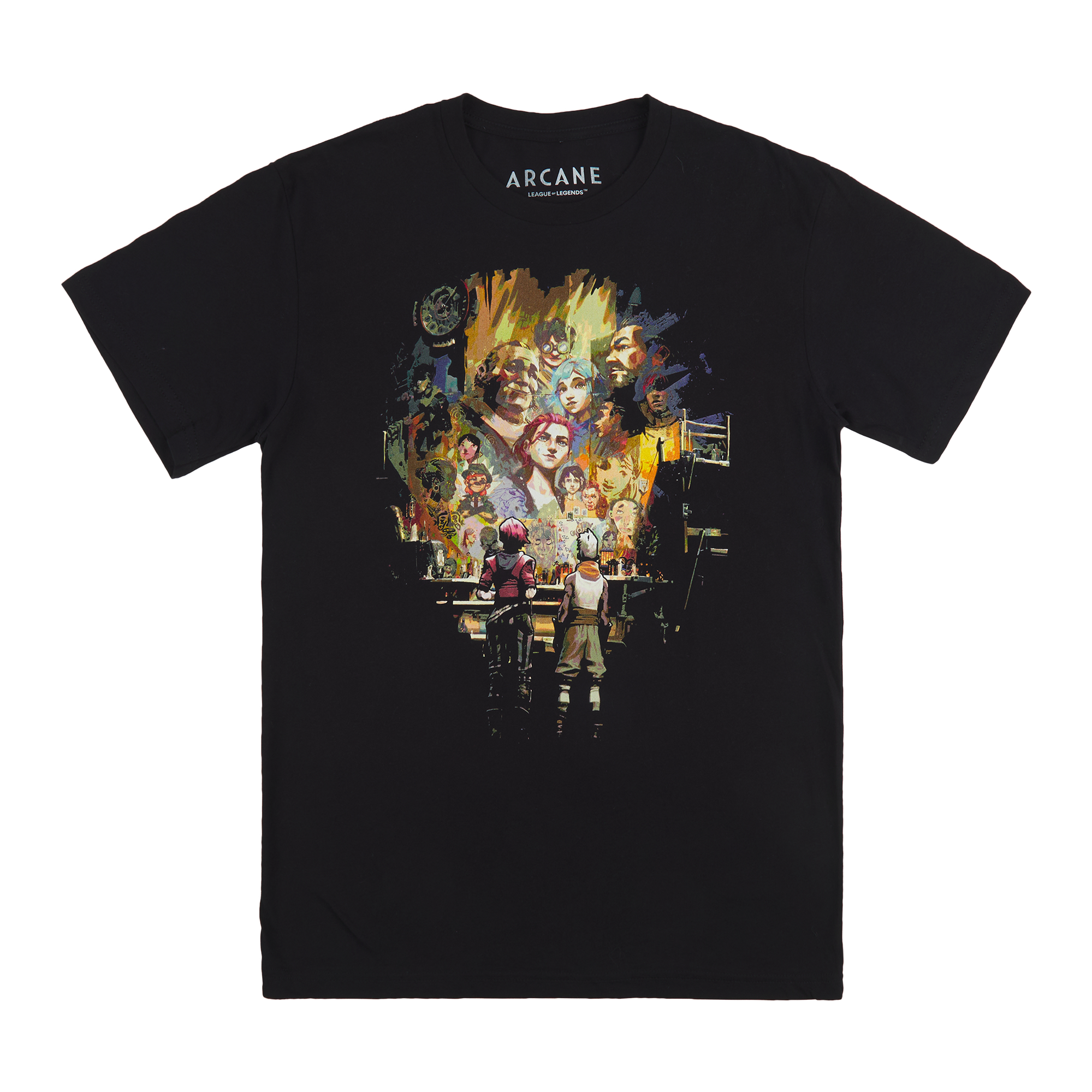 League Of Legends Violet & Ekko Viewing Tree Of Life Black Tee