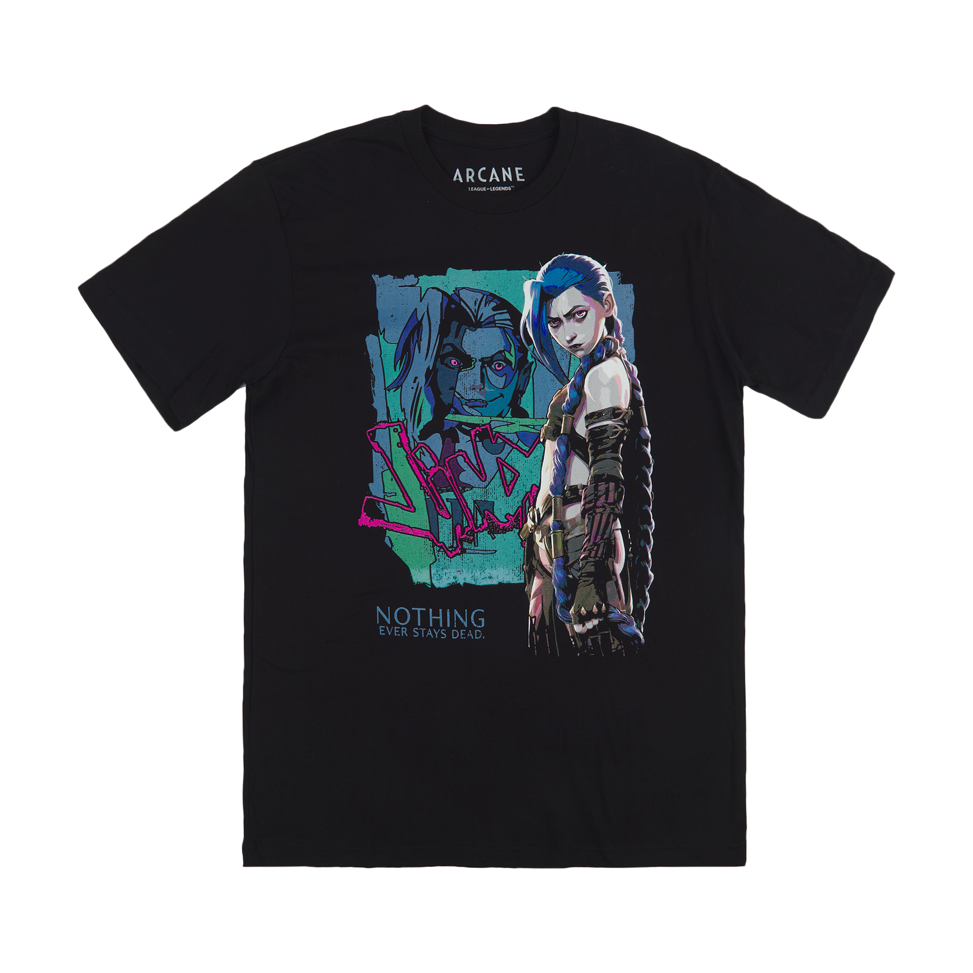 League Of Legends Jinx Black Tee