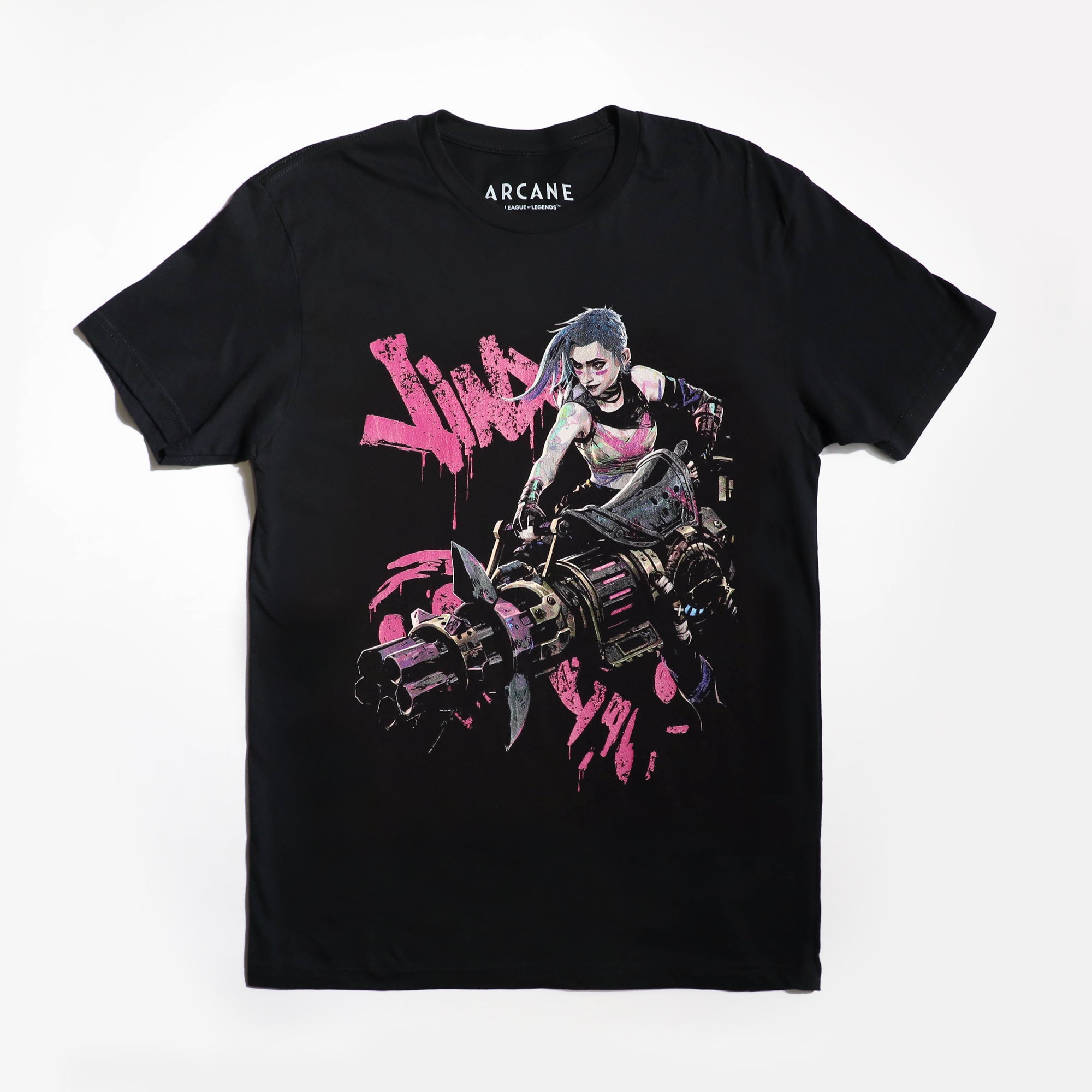 League Of Legends Jinx Champion Black Tee