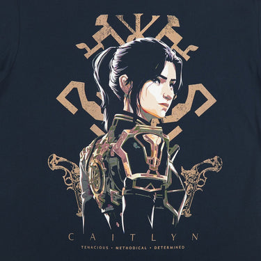 Caitlyn With Kiramman Insignia Classic Comfort Tee - Heroes & Villains-Arcane-T-Shirt