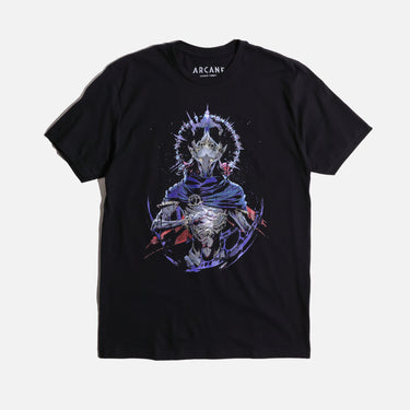 League Of Legends Viktor Bust With Glowing Hand Black Tee