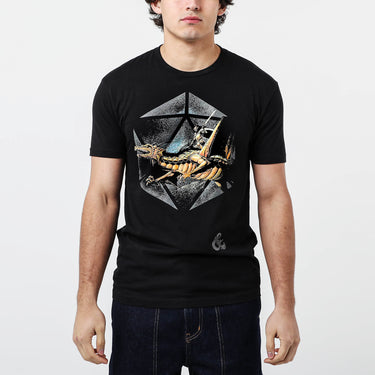 T-shirt noir vintage Master Rules Gold Dragon