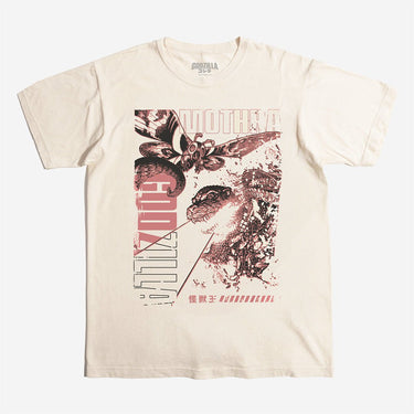 Godzilla vs Mothra Comic Classic Comfort Tee - Heroes & Villains-Godzilla-T-Shirt