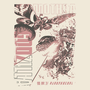 Godzilla vs Mothra Comic Classic Comfort Tee - Heroes & Villains-Godzilla-T-Shirt