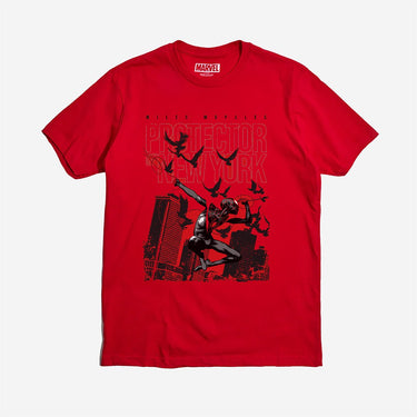Miles Morales Protector of New York Classic Comfort Tee - Heroes & Villains-Marvel-T-Shirt