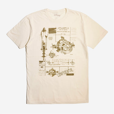 T-shirt Disney Atlantis Sub Pod Notes Ship