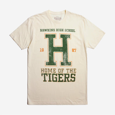 Hawkins High School Classic Comfort Tee - Heroes & Villains-Stranger Things-T-Shirt