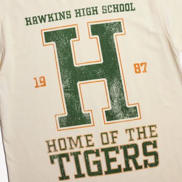 Hawkins High School Classic Comfort Tee - Heroes & Villains-Stranger Things-T-Shirt