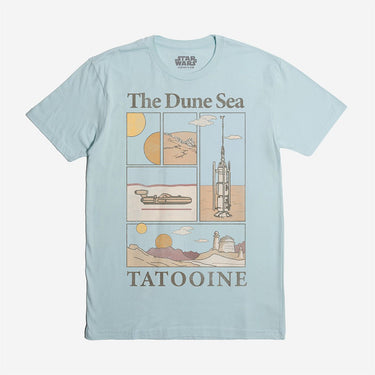 Tatooine Story Panel Classic Comfort Tee - Heroes & Villains-Star Wars-T-Shirt