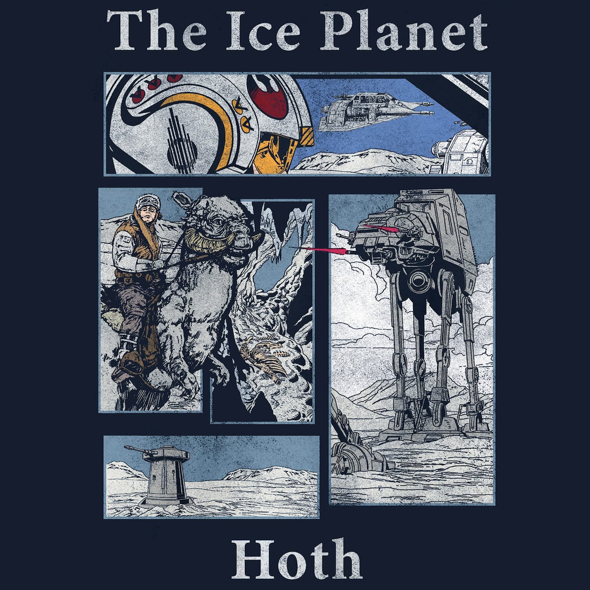 Star Wars Hoth Story Panel Tee