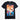 Black t-shirt with a colorful graphic of a superheroine and 'Supergirl' text on a white background