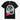 Black t-shirt with a graphic design of a character and 'Lobo' logo on a white background