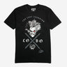 Black t-shirt with a design of Lobos head with chains and a skill. Text on the tee reads "The Last Czarnian" and "Lobo"