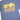 Blue t-shirt with yellow star wars 'Scarif' graphic design on a white background