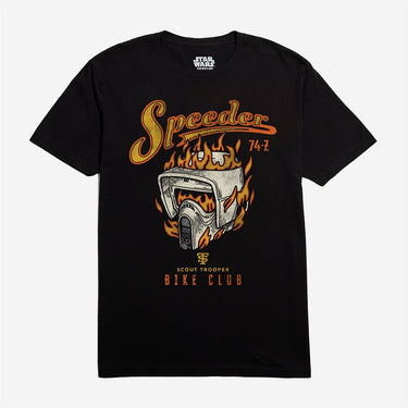 Speeder Bike Flames Classic Comfort Tee - Heroes & Villains-Star Wars-T-Shirt