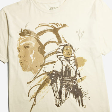 Ahsoka Portrait Zine Vintage Soft Tee - Heroes & Villains-Star Wars-T-Shirt