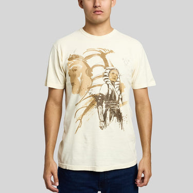 Ahsoka Portrait Zine Vintage Soft Tee - Heroes & Villains-Star Wars-T-Shirt