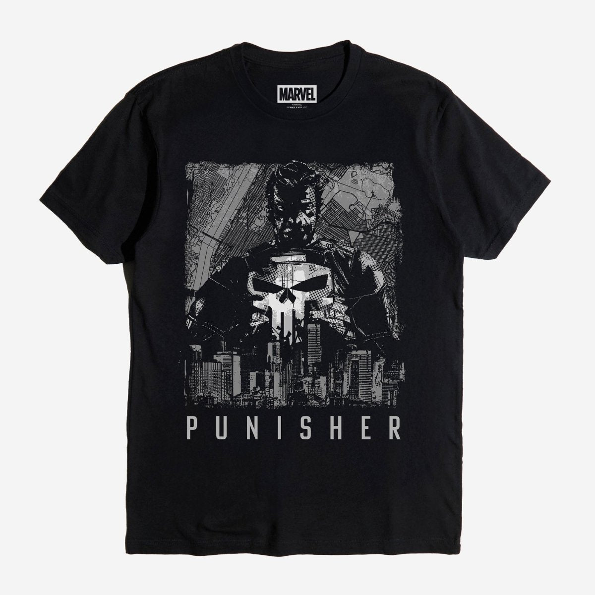 The Punisher NYC Skyline Forge Tee